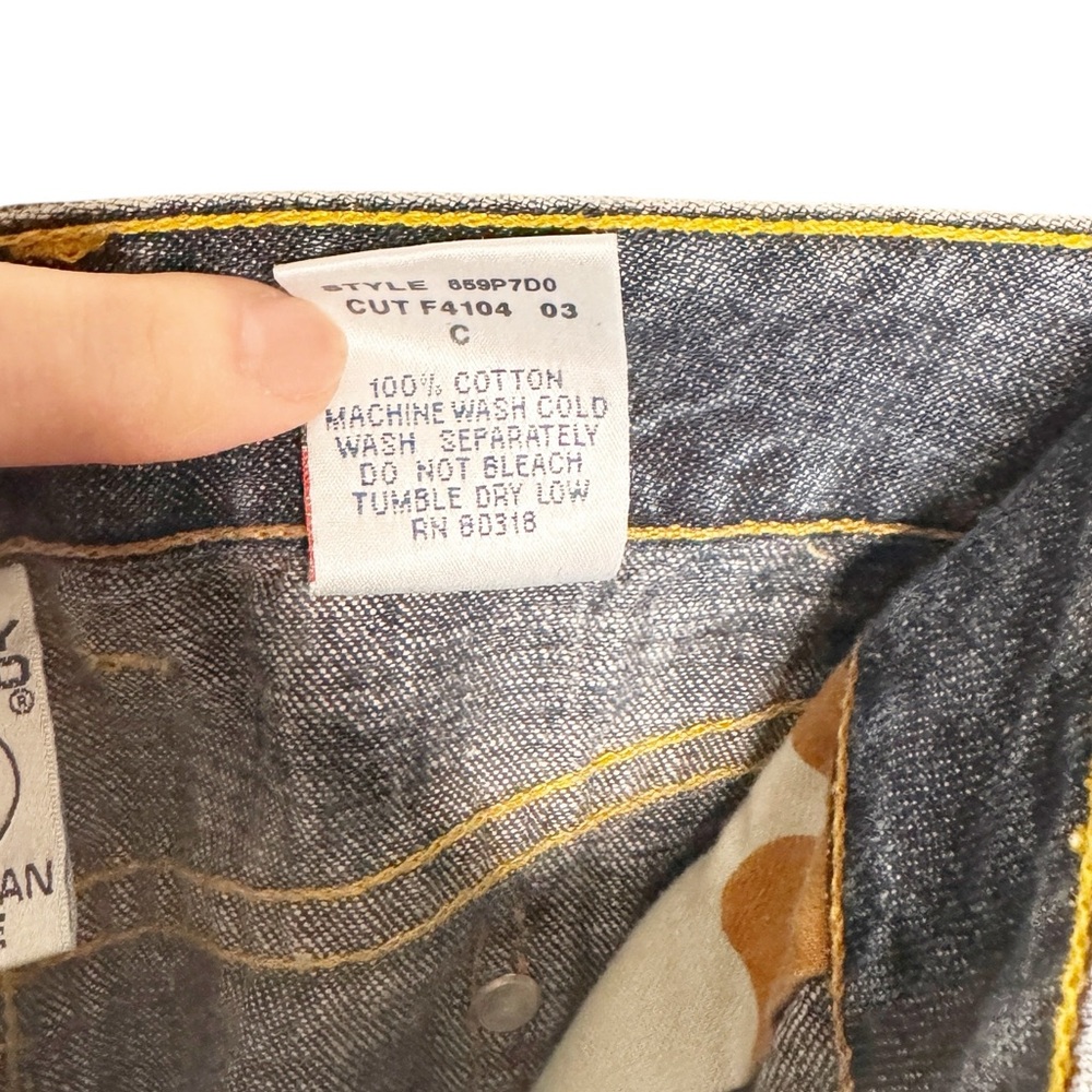 LUCKY BRAND VINTAGE DENIM MIDI SKIRT Y2K 2000’s SZ 14/32 - Picture 8 of 10